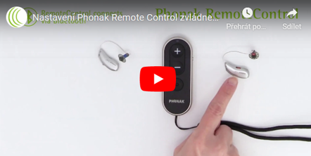 Nastavení Phonak Remote Control zvládnete jednoduše doma