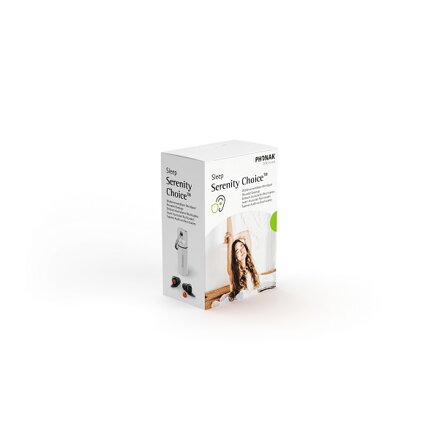 Phonak Serenity Choice™ Sleep - zátkový chránič sluchu s akustickým filtrem pro klidný spánek